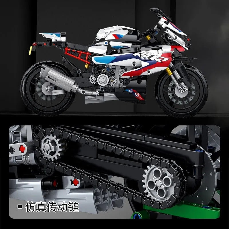 Panlos MOC Building Block Set: BMW M 1000RR Motorcycle 672004