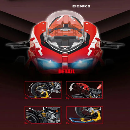 Panlos MOC Building Block Set: Ducati V4R Sport Motorcycle 672101