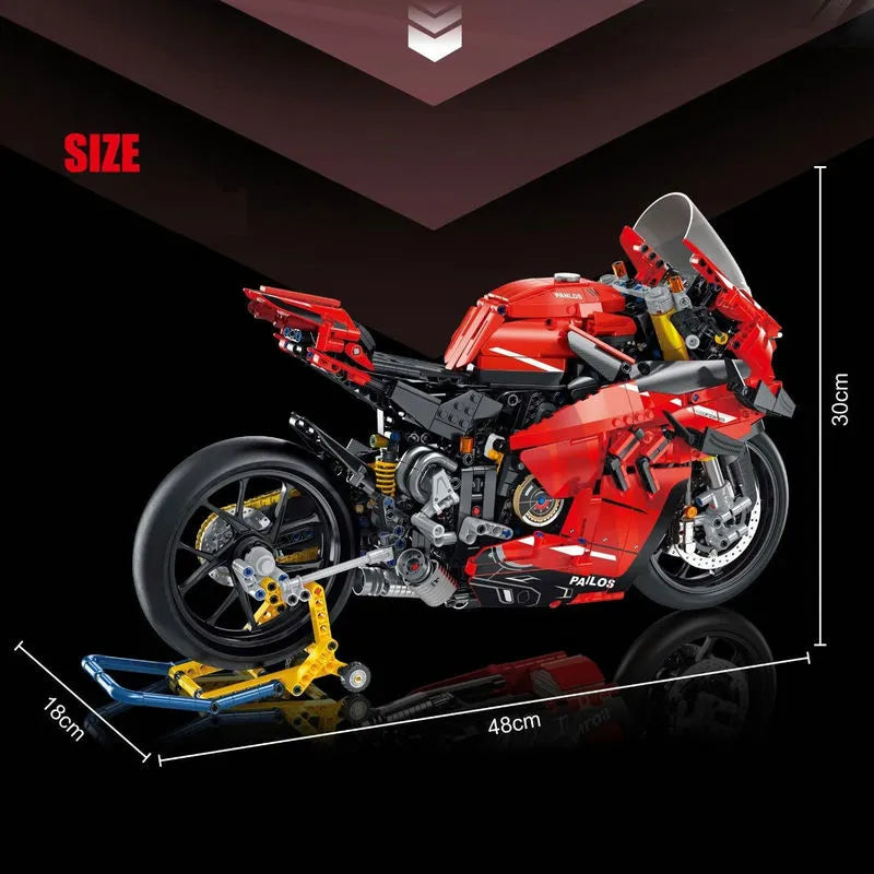 Panlos MOC Building Block Set: Ducati V4R Sport Motorcycle 672101