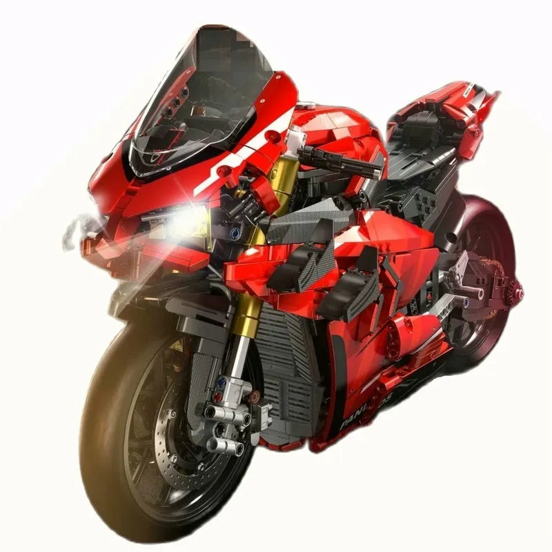 Panlos MOC Building Block Set: Ducati V4R Sport Motorcycle 672101