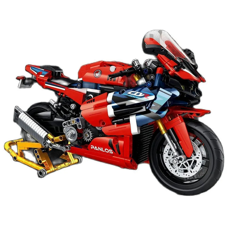 Panlos MOC Building Block Set: Honda CBR1000 RR Racing Motorcycle, Model 672008