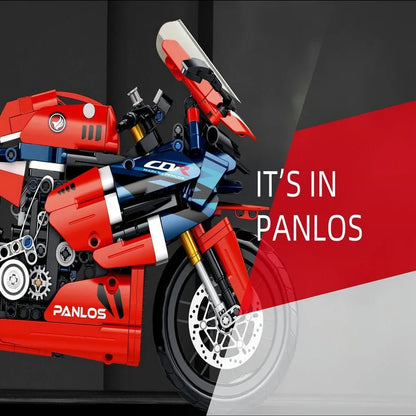 Panlos MOC Building Block Set: Honda CBR1000 RR Racing Motorcycle, Model 672008