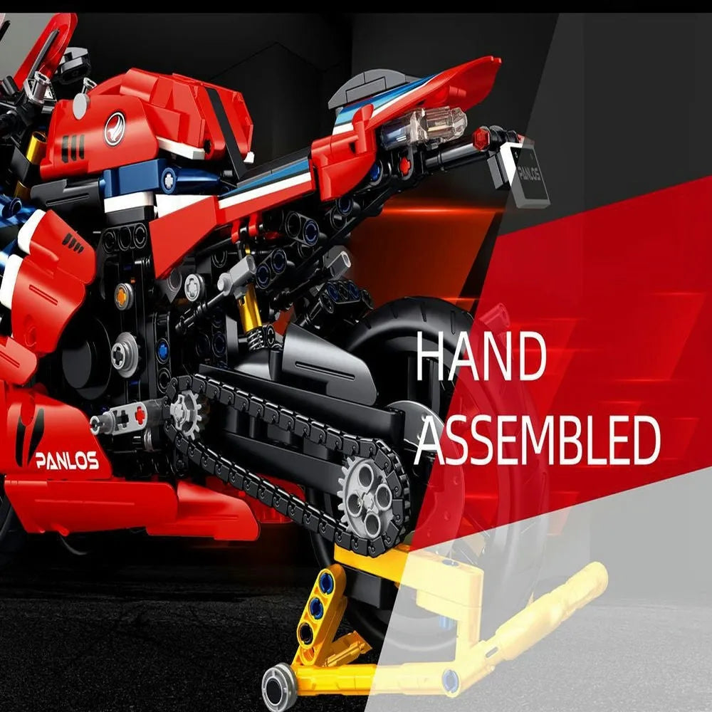 Panlos MOC Building Block Set: Honda CBR1000 RR Racing Motorcycle, Model 672008