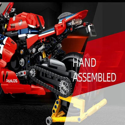 Panlos MOC Building Block Set: Honda CBR1000 RR Racing Motorcycle, Model 672008