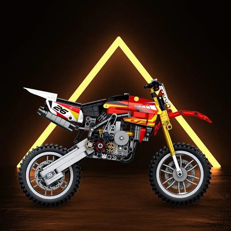 Panlos MOC Building Block Set: Off-Road YZ 450 Motorcycle 672005