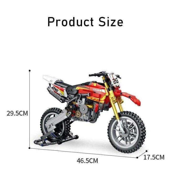 Panlos MOC Building Block Set: Off-Road YZ 450 Motorcycle 672005