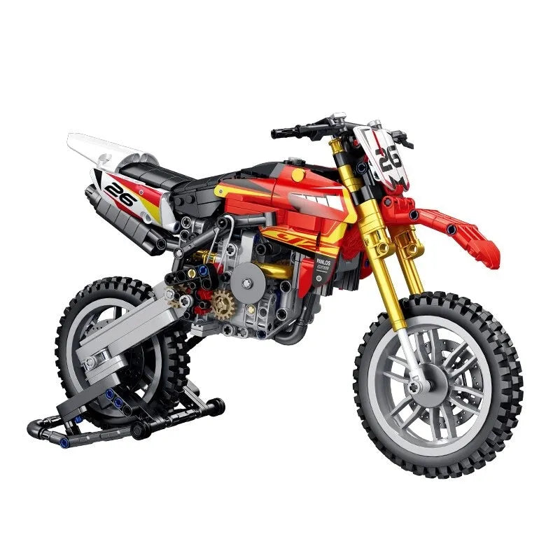 Panlos MOC Building Block Set: Off-Road YZ 450 Motorcycle 672005