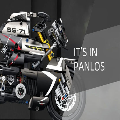 Panlos MOC Building Block Set: Suzuki B-King Racing Motorcycle, Model 672007