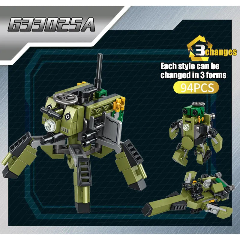 Panlos Building Block Set: Transformed Infantry Combat Armored Vehicle, Model 633025