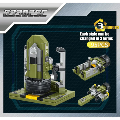 Panlos Building Block Set: Transformed Infantry Combat Armored Vehicle, Model 633025