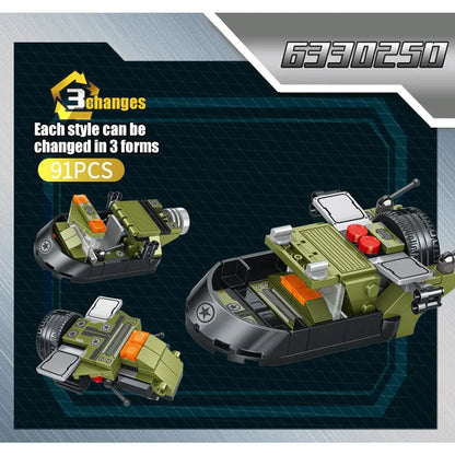 Panlos Building Block Set: Transformed Infantry Combat Armored Vehicle, Model 633025