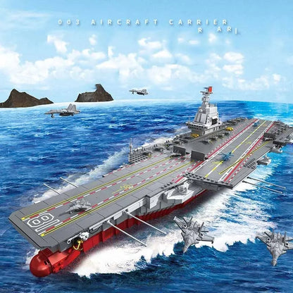 Panlos Building Block Set: WW2 Military Type 003 Aircraft Carrier Warship EU, Model 688014