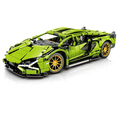 Trilumity Motorized Building Block Set: Remote Controlled Neon Bull 1254-Piece