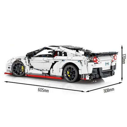 Trilumity Building Block Set: 1: 8 Nissan R35 GTR, Perfectly Restore Details, Additional Engine Model (4098Piece)
