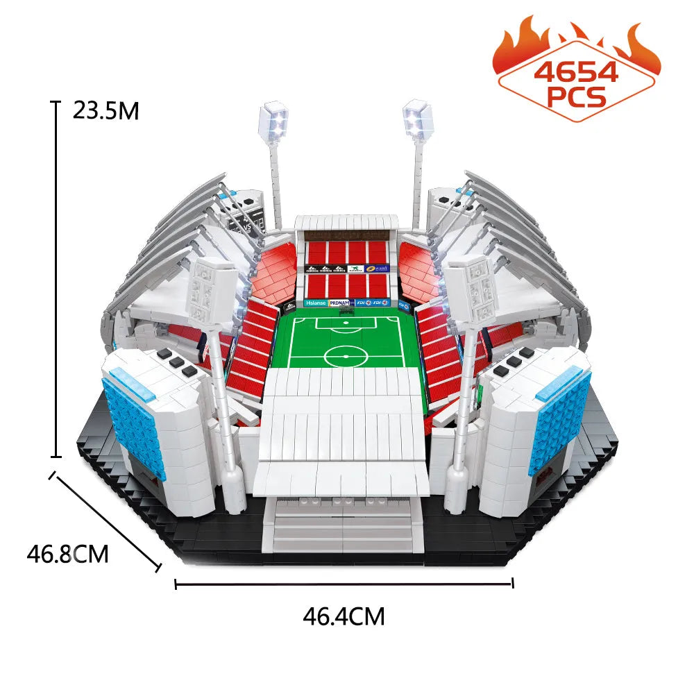 QZL MOC Building Block Set: Soccer Football Stadium, Model 90008