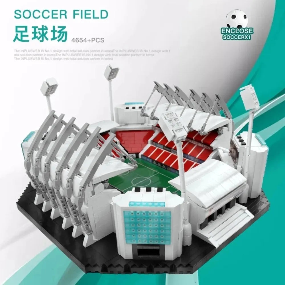 QZL MOC Building Block Set: Soccer Football Stadium, Model 90008