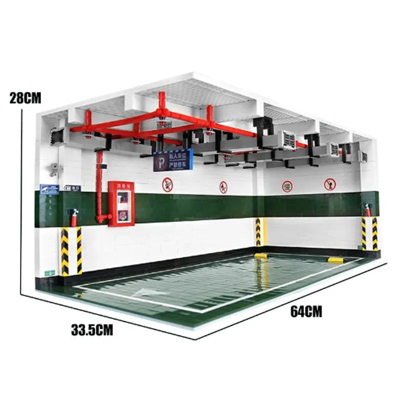 QZL MOC Building Block Set: Car Parking Garage, Model 90009