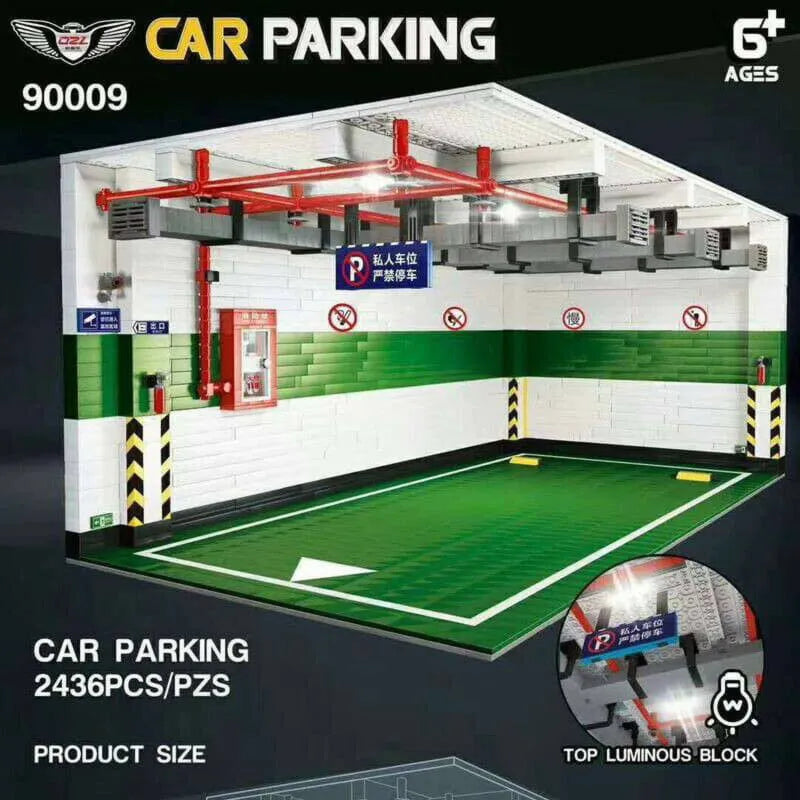 QZL MOC Building Block Set: Car Parking Garage, Model 90009