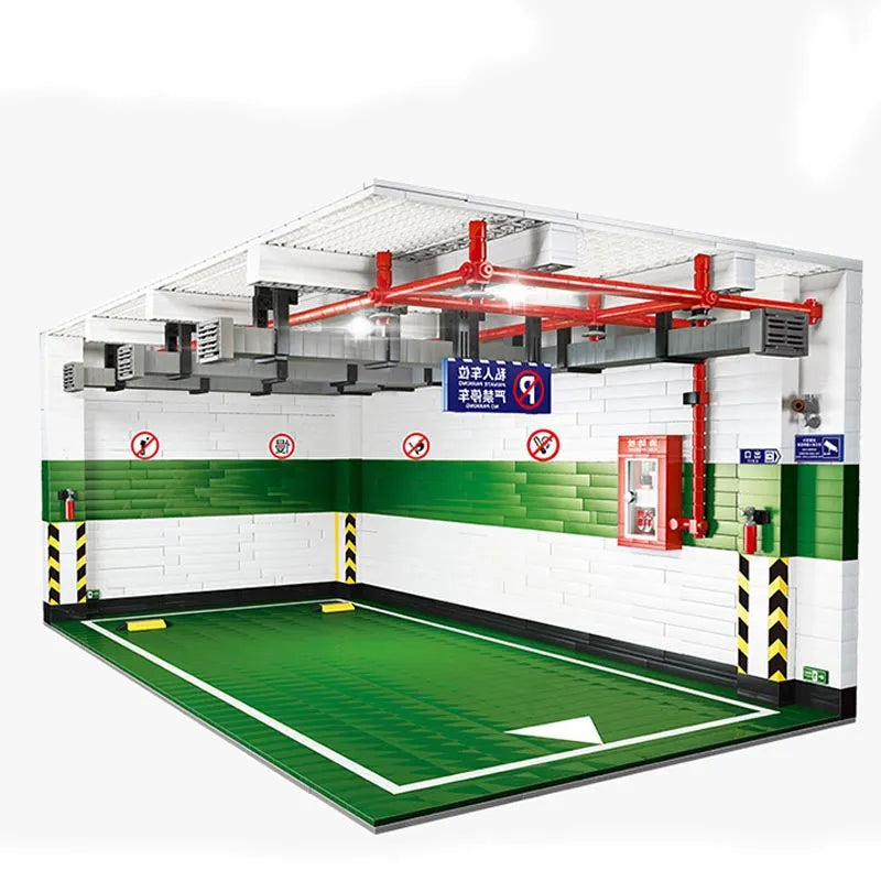 QZL MOC Building Block Set: Car Parking Garage, Model 90009