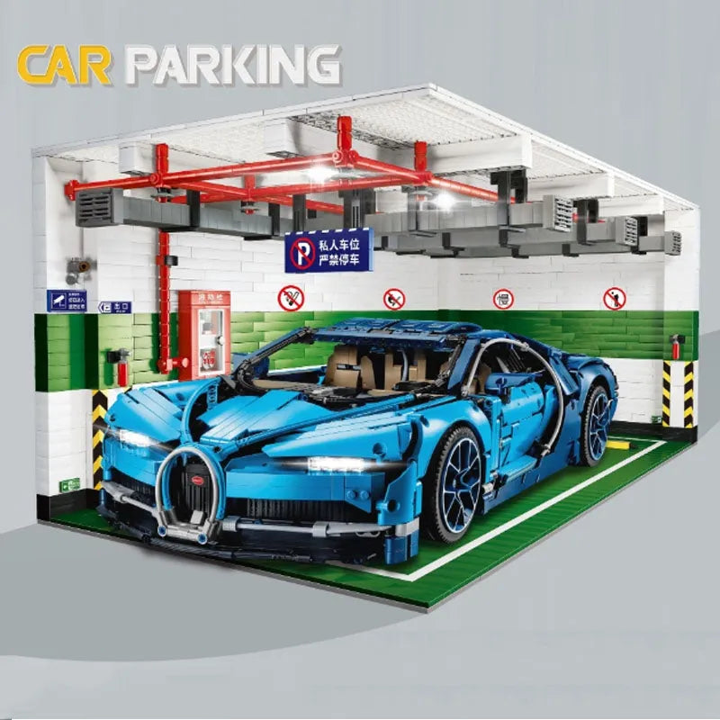 QZL MOC Building Block Set: Car Parking Garage, Model 90009