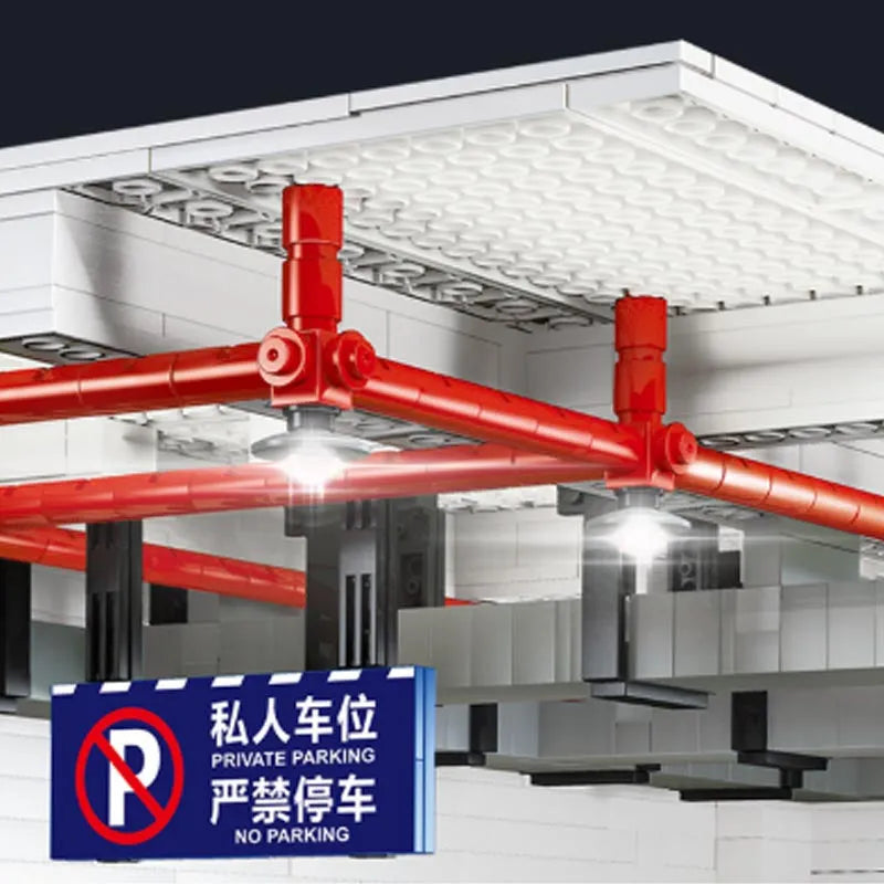 QZL MOC Building Block Set: Car Parking Garage, Model 90009