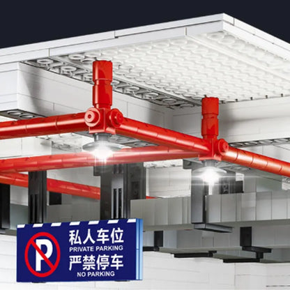 QZL MOC Building Block Set: Car Parking Garage, Model 90009