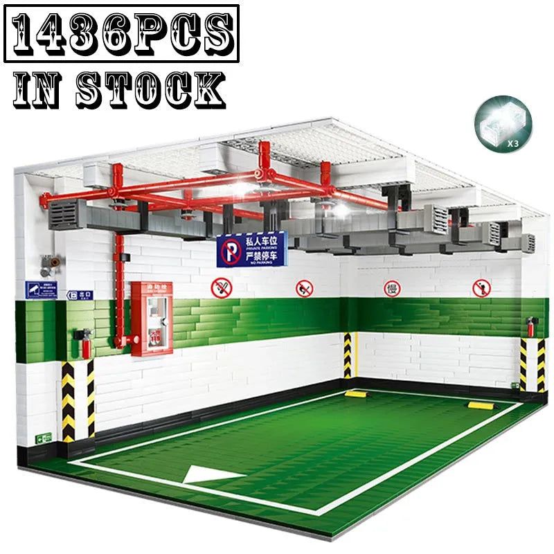 QZL MOC Building Block Set: Car Parking Garage, Model 90009