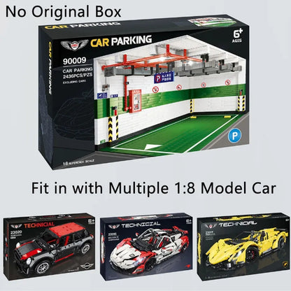QZL MOC Building Block Set: Car Parking Garage, Model 90009