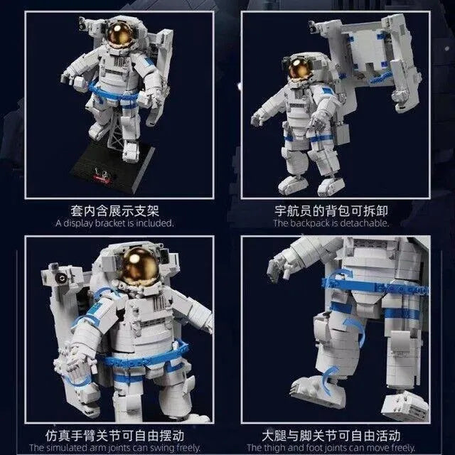 QZL MOC Building Block Set: Idea Exploring Space Astronaut