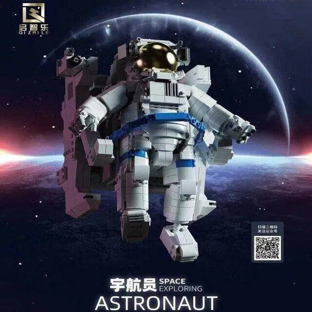 QZL MOC Building Block Set: Idea Exploring Space Astronaut