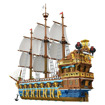 Reobrix MOC Building Block Set: The Royal Fleet Sun Pirates Ship, Model 66011
