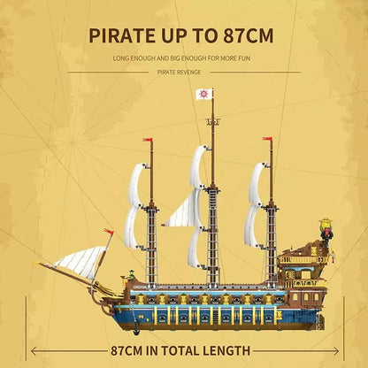 Reobrix MOC Building Block Set: The Royal Fleet Sun Pirates Ship, Model 66011