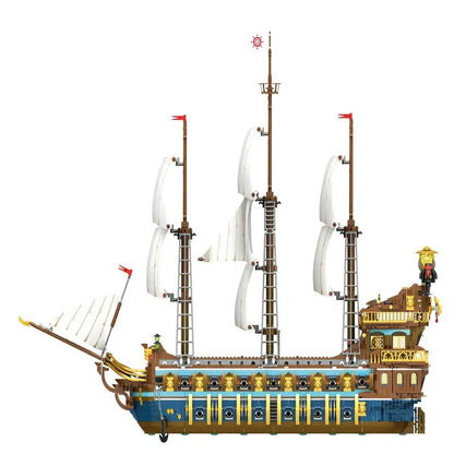 Reobrix MOC Building Block Set: The Royal Fleet Sun Pirates Ship, Model 66011