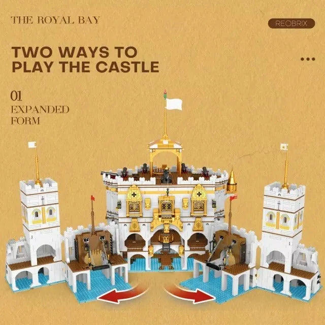 Reobrix MOC Building Block Set: Pirate MOC The Royal Bay, Model 66013