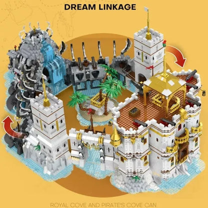 Reobrix MOC Building Block Set: Pirate MOC The Royal Bay, Model 66013