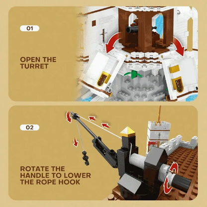 Reobrix MOC Building Block Set: Pirate MOC The Royal Bay, Model 66013