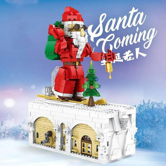 Reobrix Building Block Set: Christmas Winter City Santa Is Coming, Model RE66001