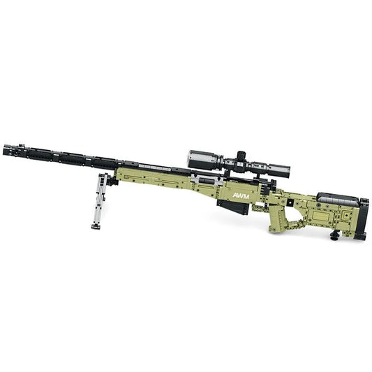 Reobrix MOC Building Block Set: 77026 Military Super Magnum AWM Sniper Gun