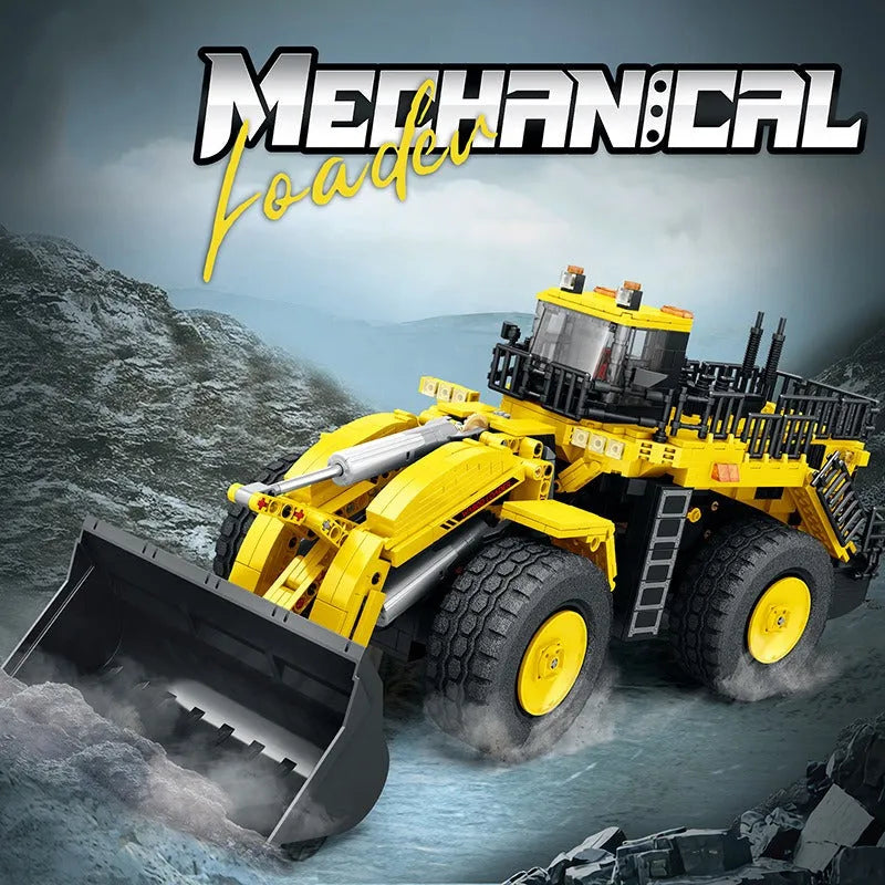 Reobrix MOC Building Block Set: APP Motorized RC Loader Excavator Truck 22009, Model RE22009