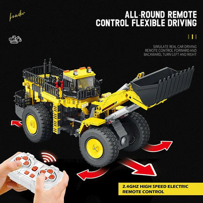 Reobrix MOC Building Block Set: APP Motorized RC Loader Excavator Truck 22009, Model RE22009