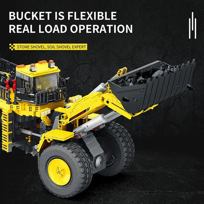 Reobrix MOC Building Block Set: APP Motorized RC Loader Excavator Truck 22009, Model RE22009