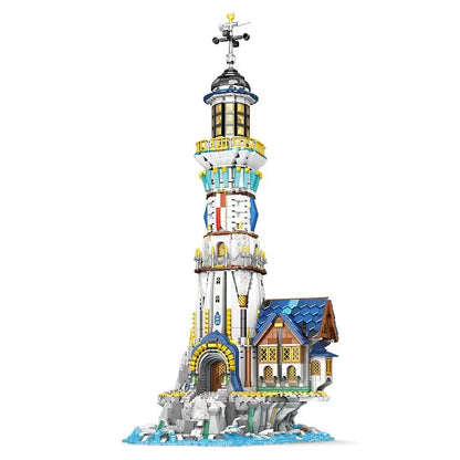 Reobrix MOC Building Block Set: Street Medieval Light House, Model 66028