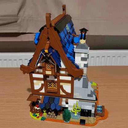 Reobrix MOC Building Block Set: Medieval Town Blacksmith 66005