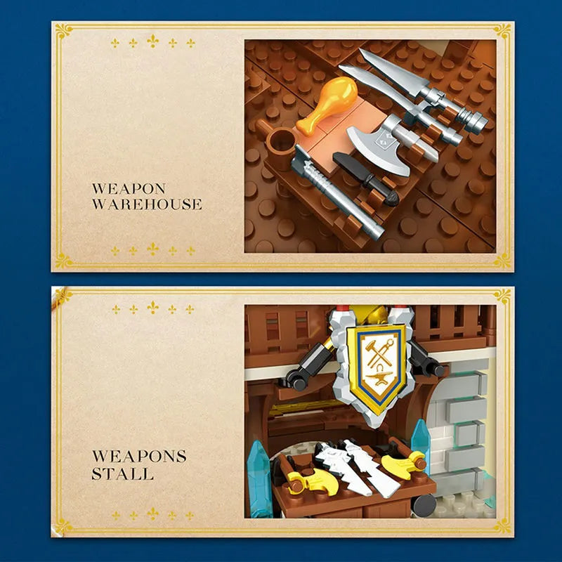 Reobrix MOC Building Block Set: Medieval Town Blacksmith 66005