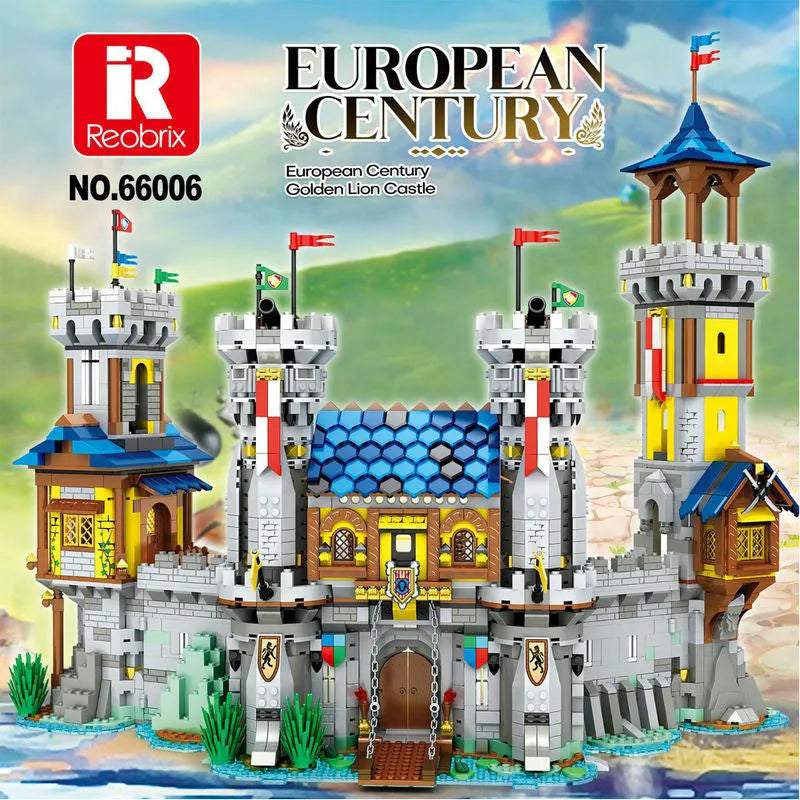 Reobrix MOC Building Block Set: The Golden Lion Castle, Model 66006