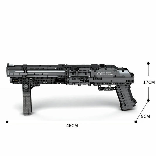 Reobrix MOC Building Block Set: Gun Super Shorty Pistol 77002, Model RE77002