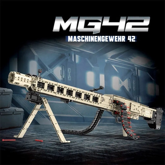 Reobrix MOC Motorized Building Block Set: MG24 Electric Machine Gun, Model 77006
