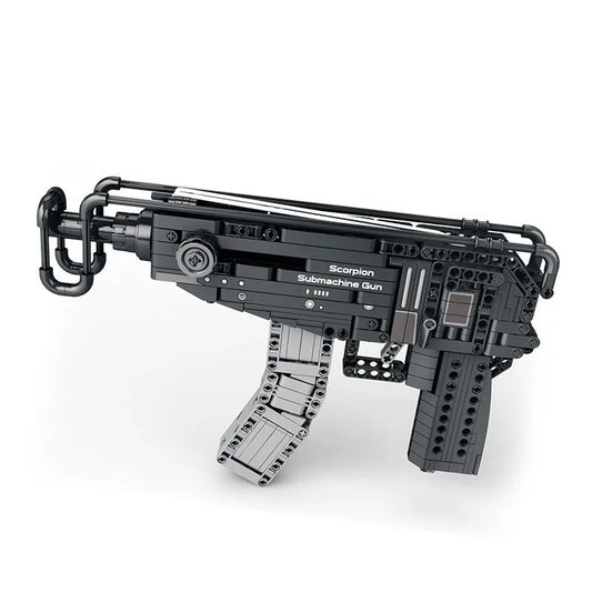 Reobrix MOC Building Block Set: Scorpion submachine Gun, Model 77029