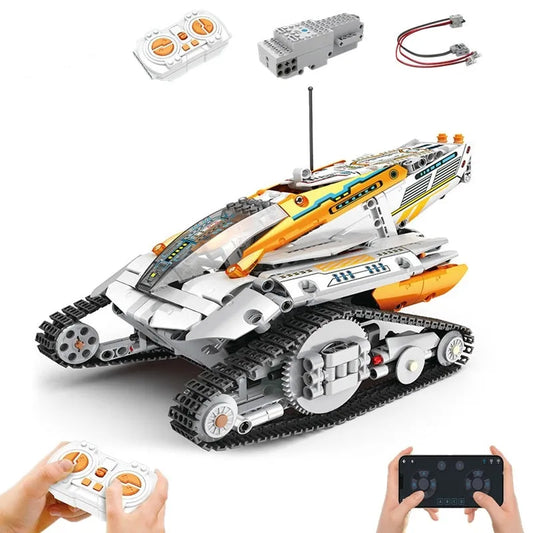 Reobrix MOC Motorized Building Block Set: RC Star Revenge Space Explorer Car, Model 99001