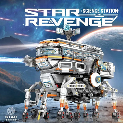 Reobrix MOC Motorized Building Block Set: RC Star Revenge Space Walker Robot, Model 99003